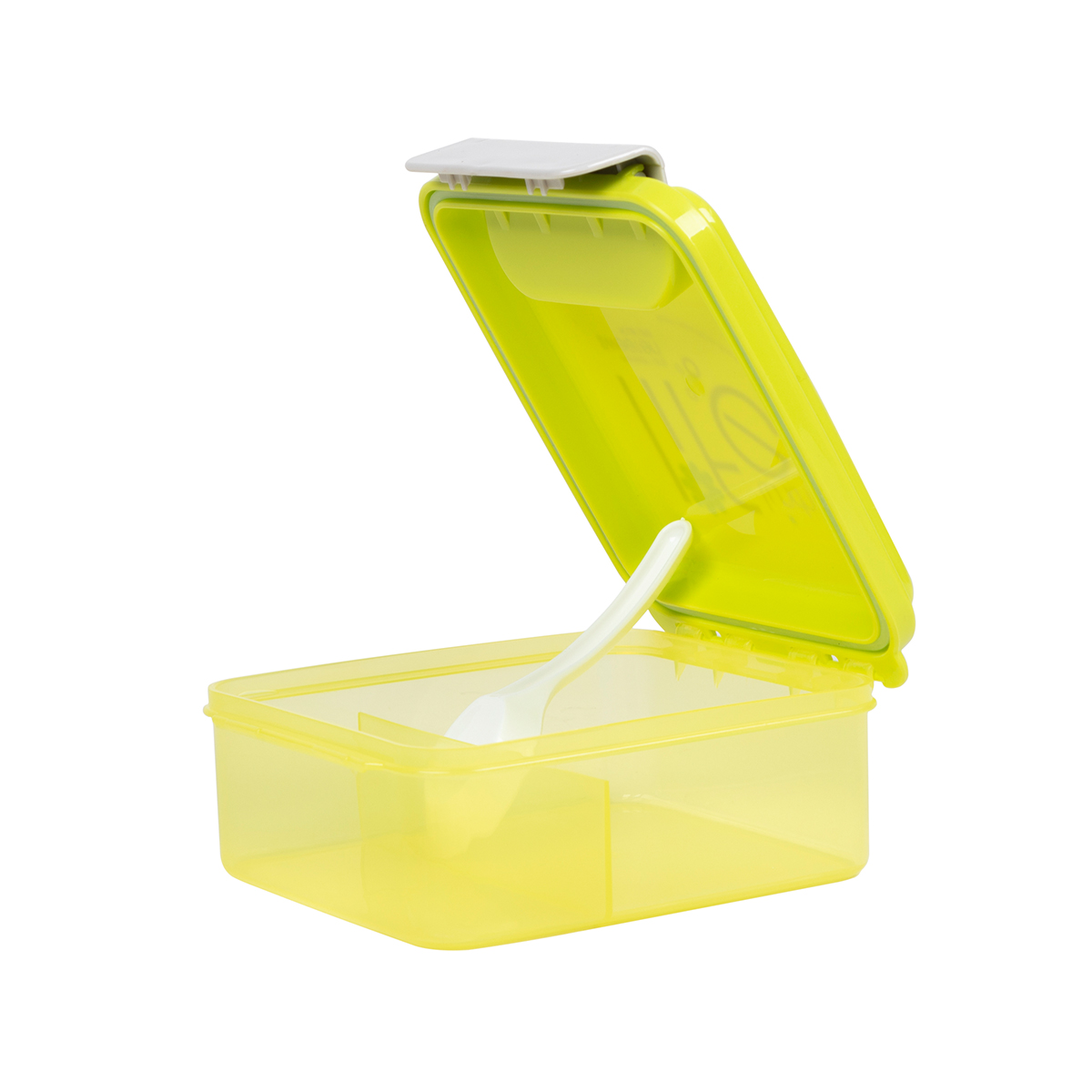 按压式黄绿色饭盒水杯套装-3
