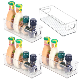 Long Refrigerator Storage Boxes Set of 4 Pcs