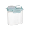 Clear Sealed Plastic Food Storage Jar Kitchen Organizer with 1-3L Capacity And Dimensions