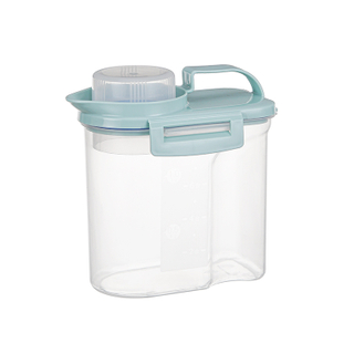 Clear Sealed Plastic Food Storage Jar Kitchen Organizer with 1-3L Capacity And Dimensions