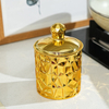 Closed Circular Sealed PP Plastic Gold Striped Detachable Storage Jar with Freshness Preservation for Food Sorting