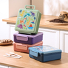 Bento Lunch Box LeakProof Lunch Box Containers for Adult Kids With Leakproof Divider Utensil Set LunchBox Multiple Compartments
