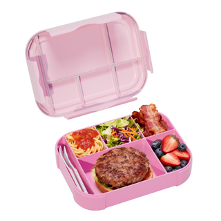 BPA Free Heatable 5-Tier 1200ml Capacity Microwave Safe Bento Lunch Box for Kids & Adults Dishwasher Safe School Use
