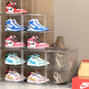 Custom Shoe Box Storage Foldable Storage Clear Shoes Box Plastic Side Sliding Door Type Storage Box