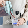 Clear Sealed Plastic Food Storage Jar Kitchen Organizer with 1-3L Capacity And Dimensions