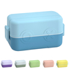 Double Layer Robot Bento Box For Kids Children With 4 Compartment, Portable Plastic Lunch Box BPA Free