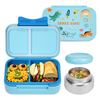 Kids BPA Free Plastic Lunch Box with Compartments Microwaveable Portable Salad Dinner Container School