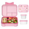Bento Lunch Box for Kids Bpa Free 4 Compartment Durable Freshness Preservation Detachable Design Baby Plastic Lunch Box