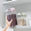 Clear Sealed Plastic Food Storage Jar Kitchen Organizer with 1-3L Capacity And Dimensions