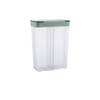 4-Compartment Classic Design Plastic Dispenser Air Tight Cereal Storage Box Partitions Kitchen Food Organization Grain Storage