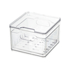 Modern Double-Layer Plastic Transparent Large Capacity Refrigerator Vegetable Fruit Drain Storage Box Basket