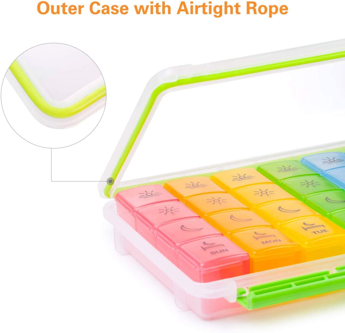 Waterproof Wholesale Smart Portable Pill Holder Container