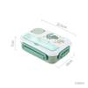 Leak Proof Toddler Bento Box with 4 Compartments BPA Free Dishwasher Safe Lunch Container