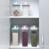 Clear Sealed Plastic Food Storage Jar Kitchen Organizer with 1-3L Capacity And Dimensions