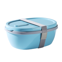 Plastic Portable Salad box Lunch Box Leakproof Food Storage Container