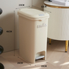 Plastic Kitchen & Bathroom Garbage Can with Foot Pedal Lid Big Size 20L for Home & Office Use