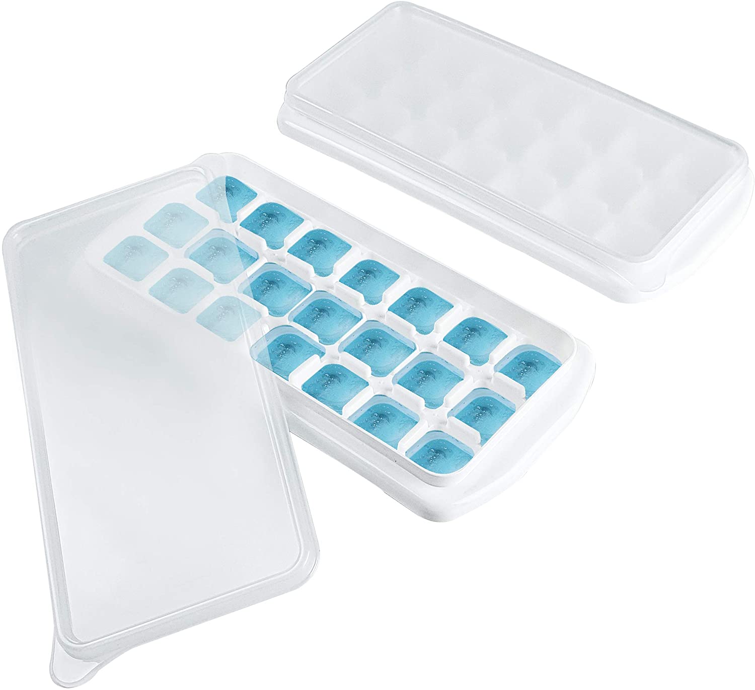 Plastic Easy Release Ice Cube Trays with Lids - Buy silicone ice cube ...