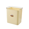Modern Open Top Rectangular Plastic Trash Can with Big Size for Home Use Living Room Bedroom Kitchen Bathroom