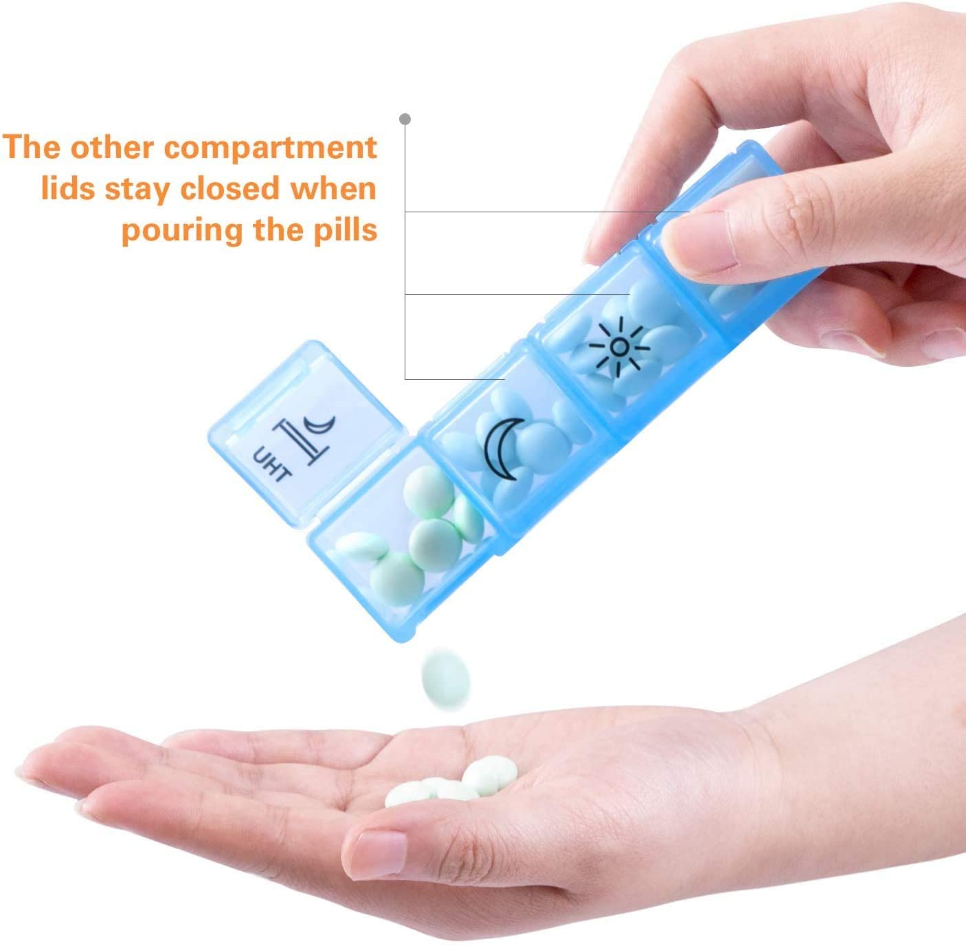 Waterproof Wholesale Smart Portable Pill Holder Container