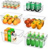 Refrigerator Storage Boxes & Bins Set of 6 Pcs