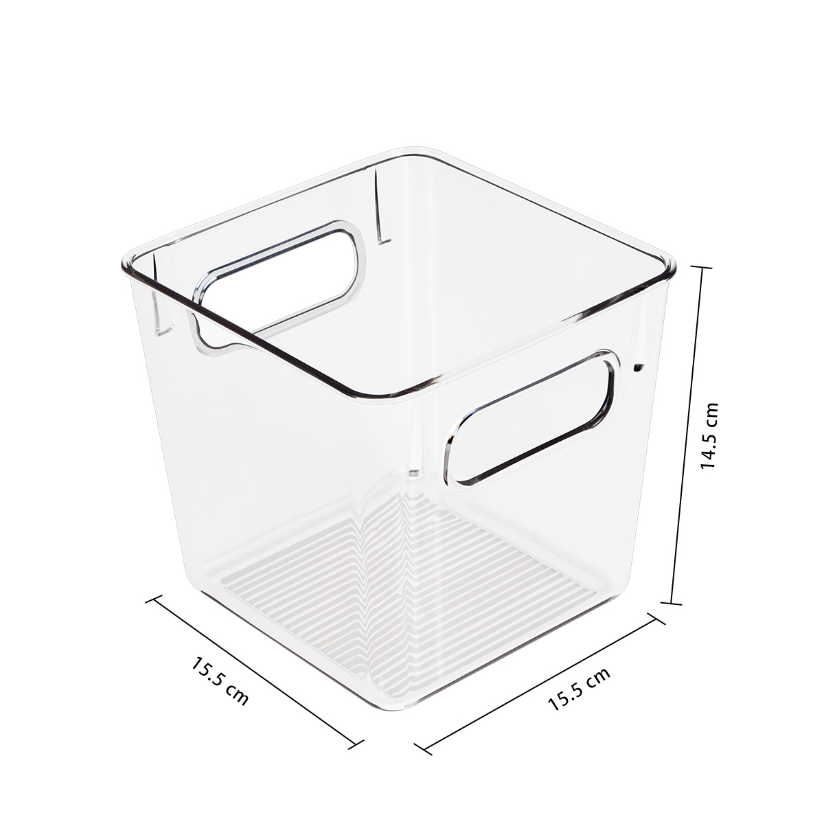 Square Freezer Storage Boxes & Bins with Handles