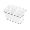 2 Compartments Draining Storage Bins With Lids 