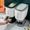 Multifunctional Plastic Rice Dispenser Large Capacity Storage Dry Food Storage Containers