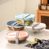 Plastic Portable Salad box Lunch Box Leakproof Food Storage Container