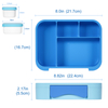 Bento Lunch Box for Kids Bpa Free 4 Compartment Durable Freshness Preservation Detachable Design Baby Plastic Lunch Box