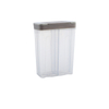 4-Compartment Classic Design Plastic Dispenser Air Tight Cereal Storage Box Partitions Kitchen Food Organization Grain Storage