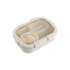Wheat Fiber Children Meal Prep Container 3 Compartment Design Lunch Bento Box for School