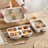 BPA-Free Bento Box Lunch Box Leak-Proof 3 Compartments Rectangle Shape Portable Travel-Friendly