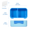 Kids BPA Free Plastic Lunch Box with Compartments Microwaveable Portable Salad Dinner Container School