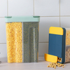 4-Compartment Classic Design Plastic Dispenser Air Tight Cereal Storage Box Partitions Kitchen Food Organization Grain Storage