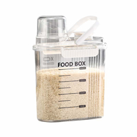 Plastic Airtight Home Kitchen Food Storage Dry Food Cereal Storage Container