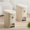 Plastic Kitchen & Bathroom Garbage Can with Foot Pedal Lid Big Size 20L for Home & Office Use