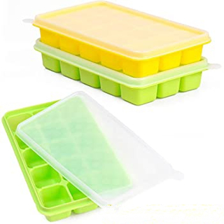 15 Colorful Silicone Ice Cube Tray