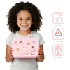 Kids BPA Free Plastic Lunch Box with Compartments Microwaveable Portable Salad Dinner Container School
