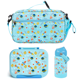 Reusable Lunch Box Set With Insulated Carry Bag Mug And Cutlery Set Stackable Lunch Lunch Box With Picnic Bag