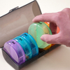 Weekly 7-Day Portable Pill Organizer 2-Times Daily Large Capacity Plastic Pill Container Easy to Open for Vitamins