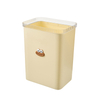 Modern Open Top Rectangular Plastic Trash Can with Big Size for Home Use Living Room Bedroom Kitchen Bathroom
