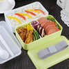 Bento lunch Box with Divider, Utensils, Chopstick