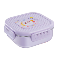 School 3 Compartments Food Packaging Containers Bento Box Lunch Box