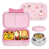 Kids BPA Free Plastic Lunch Box with Compartments Microwaveable Portable Salad Dinner Container School
