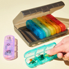Weekly 3-Times-a-Day 7-Day Travel Plastic PP Pill Storage Box Organizer for Medication