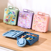 Bento Lunch Box LeakProof Lunch Box Containers for Adult Kids With Leakproof Divider Utensil Set LunchBox Multiple Compartments