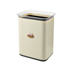 Modern Open Top Rectangular Plastic Trash Can with Big Size for Home Use Living Room Bedroom Kitchen Bathroom