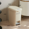 Plastic Kitchen & Bathroom Garbage Can with Foot Pedal Lid Big Size 20L for Home & Office Use