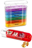 Weekly Pill Organizer Four Times-a-Day 1 Dispenser with Stackable AM/PM Compartments