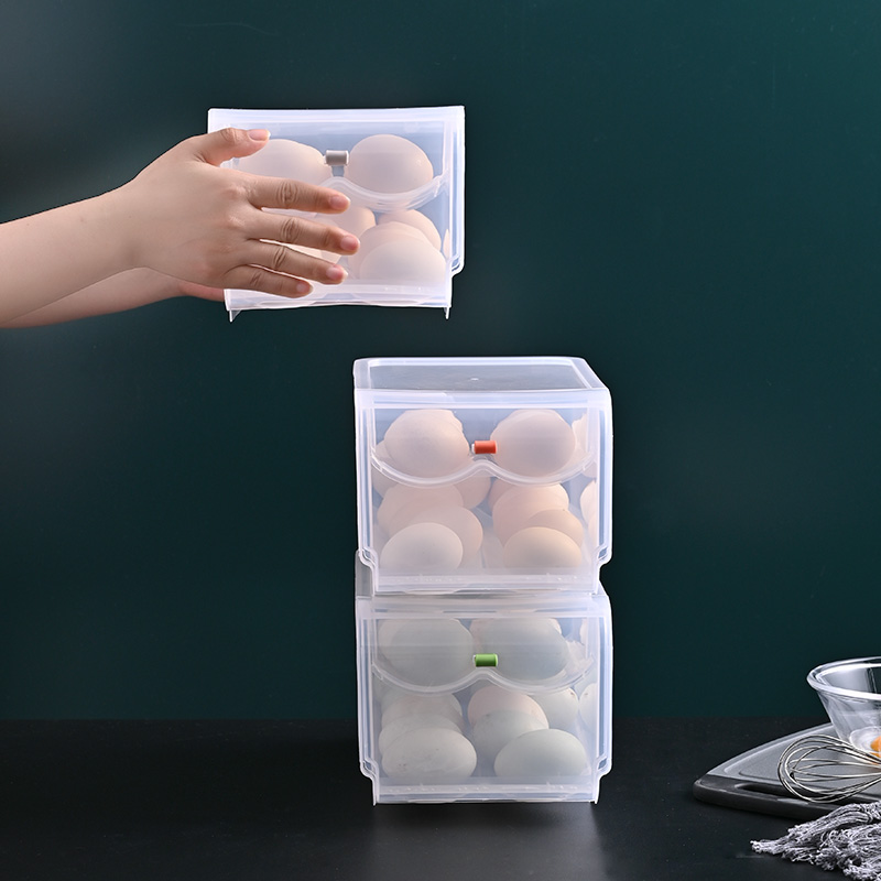 Two Layer Rolling Eggs Plastic Storage Bins
